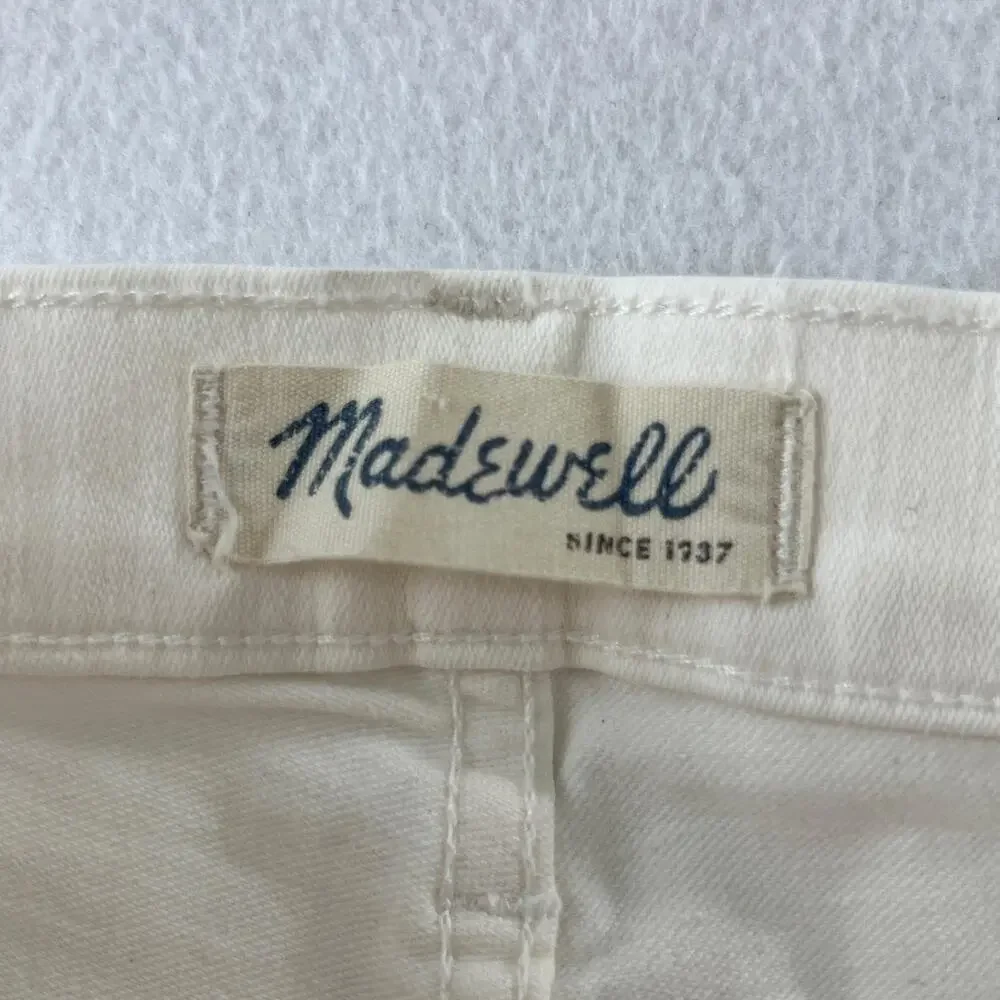 Madewell Jeans Womens 26 White Skinny Skinny Mid Rise Stretch Denim C1739‎ 2016